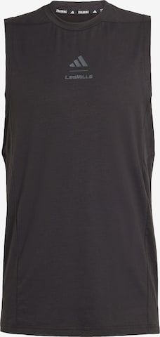 ADIDAS PERFORMANCE Performance shirt 'Les Mills' in Black: front