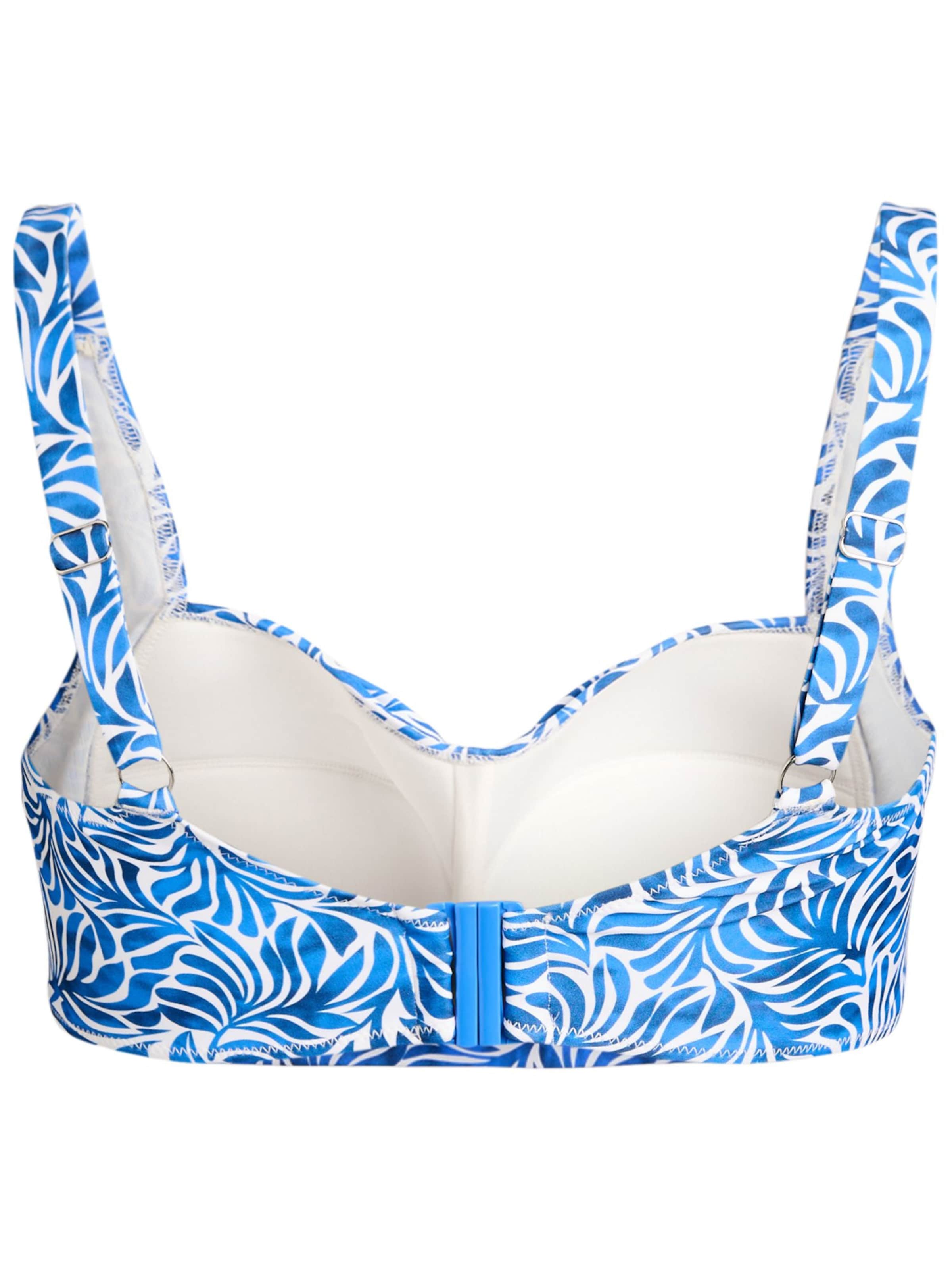 Swim by Zizzi Bustier Bikinitop 'Stella' in Blau