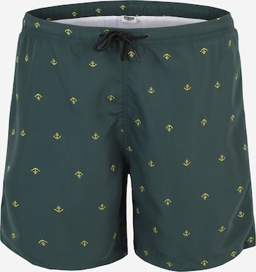 Shorts de bain Urban Classics en vert : devant