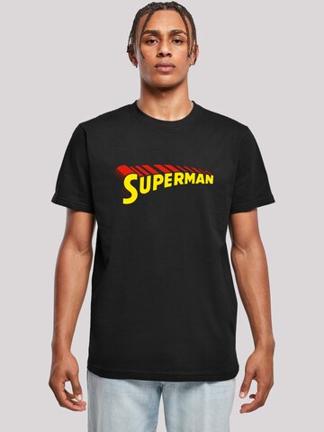 T-Shirt 'DC Comics Superhelden Superman Telescopic Loco' F4NT4STIC en noir : devant
