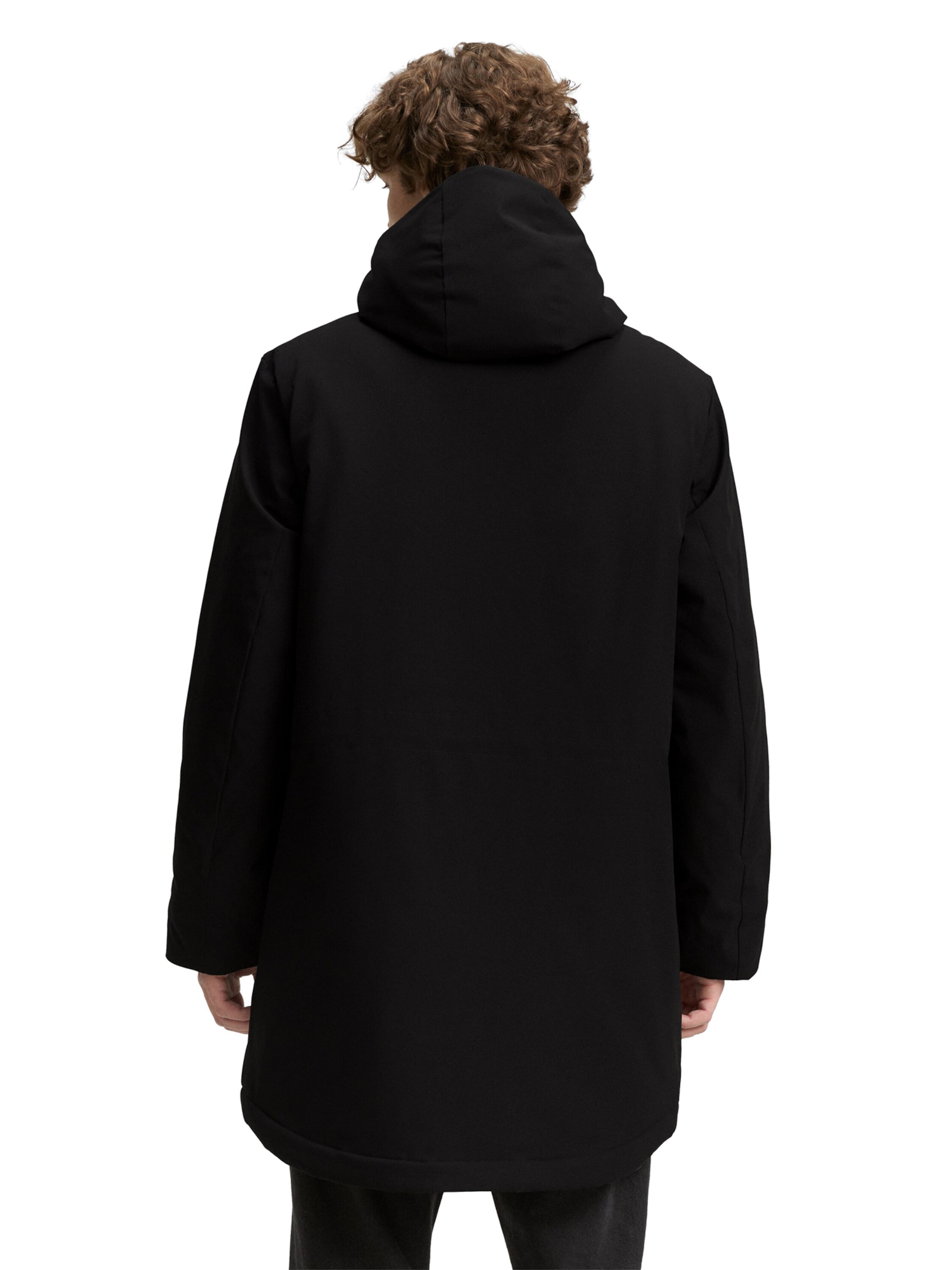 TOM TAILOR DENIM Parka in Schwarz