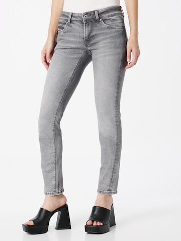 Pepe Jeans גזרת סלים ג'ינס 'NEW BROOKE' באפור: מלפנים