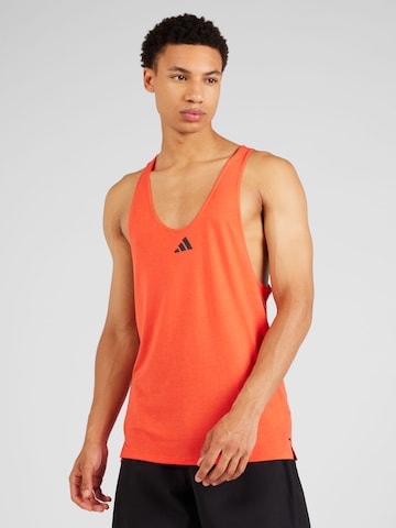 ADIDAS PERFORMANCE Funksjonsskjorte 'Workout Stringer' i rød: forside