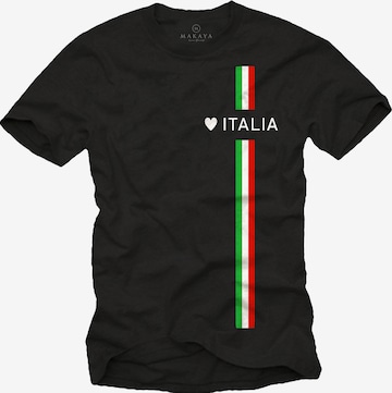 MAKAYA Shirt in Schwarz: Vorderseite