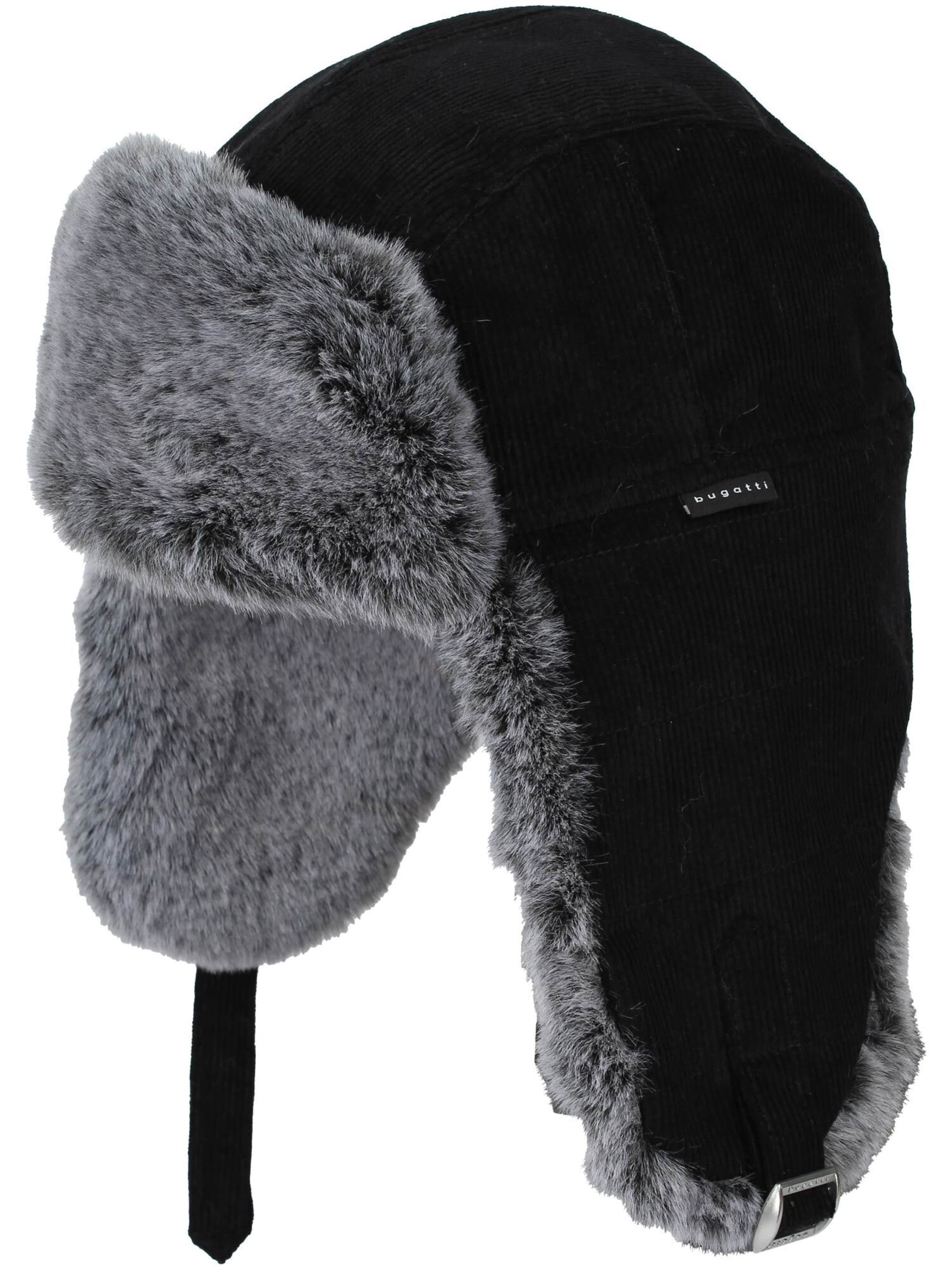 bugatti Mütze in Schwarz: Vorderseite