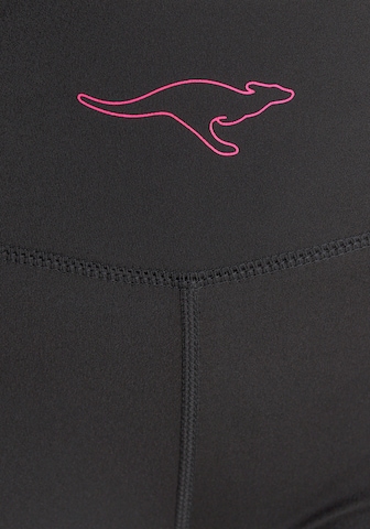 KangaROOS Skinny Sporthose in Schwarz