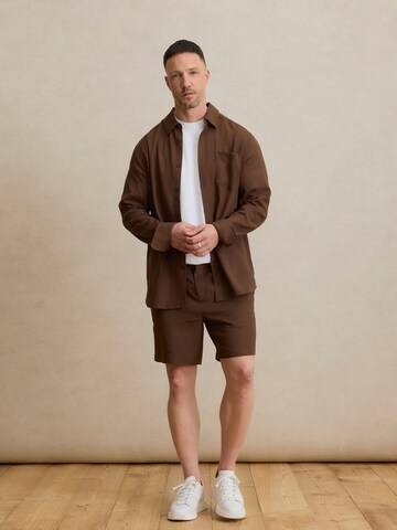 DAN FOX APPAREL Regular fit Ing 'Taha' - barna