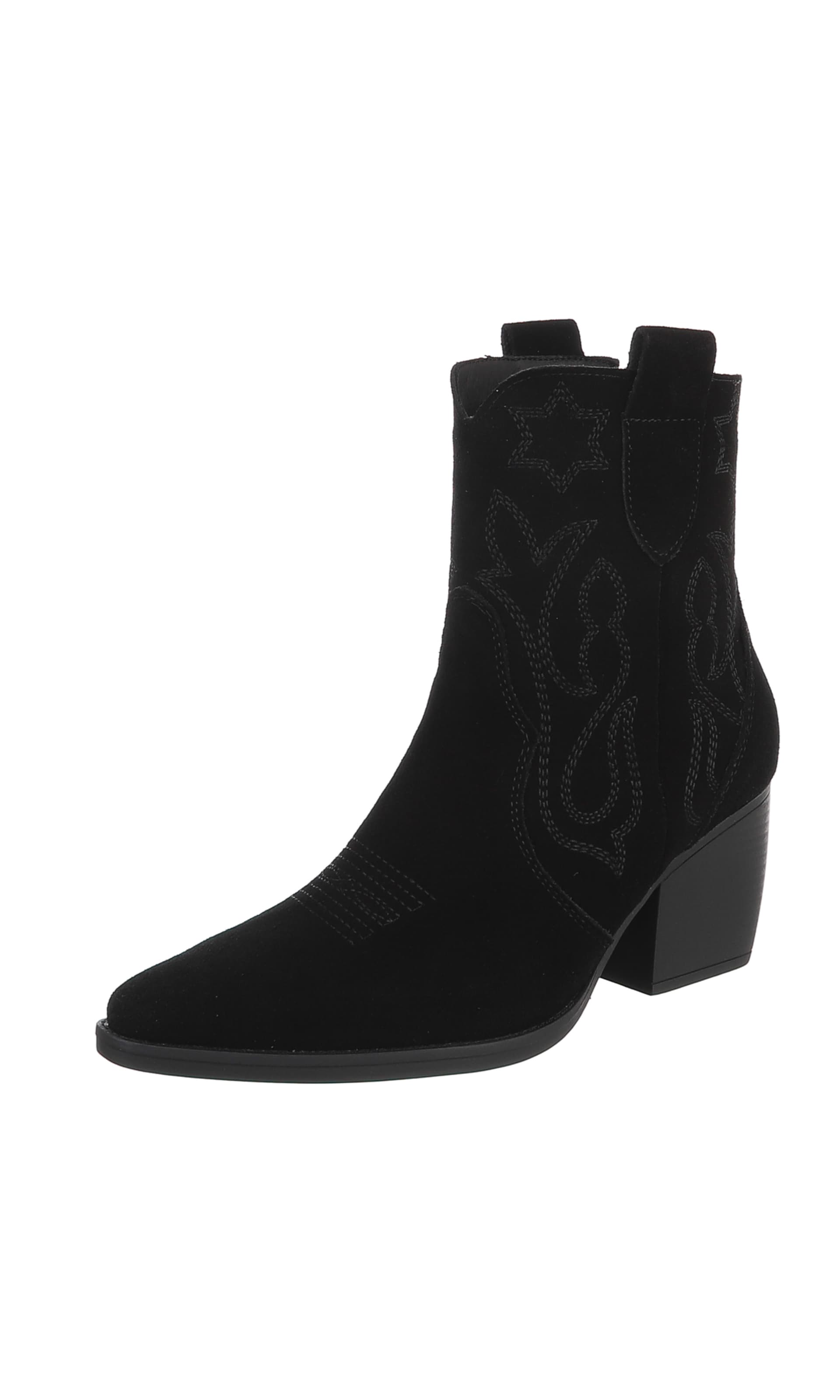 Ital-Design Cowboystiefel in Schwarz: Vorderseite