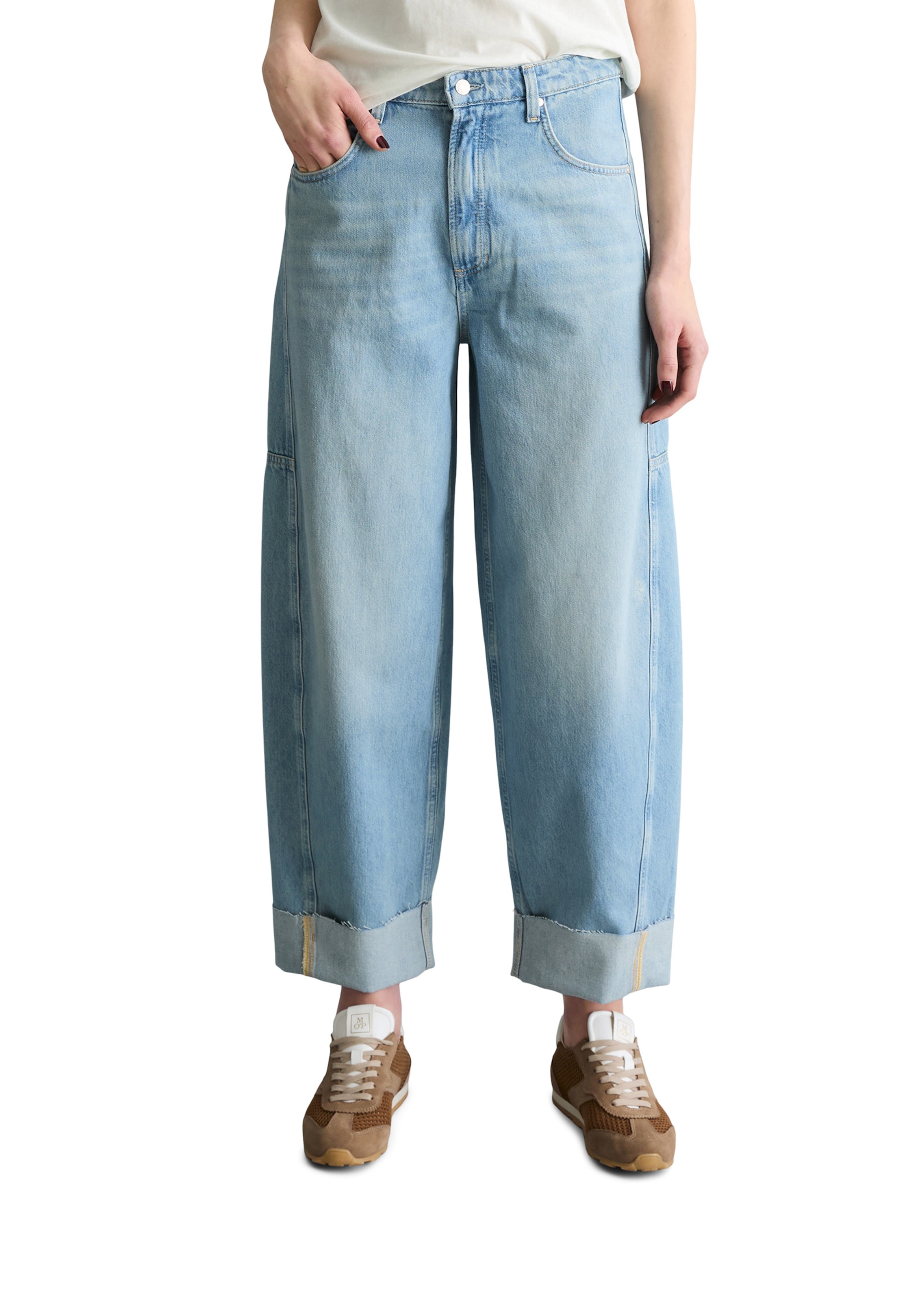 Marc O'Polo DENIM Barrel Jeans 'Enni' in Blau: Vorderseite