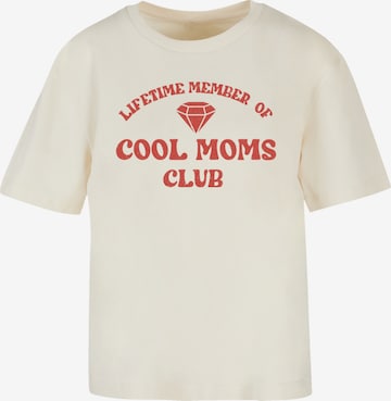F4NT4STIC Shirt 'Mothers Day Cool Moms Club Membership Trendy Motherhood' in Beige: voorkant