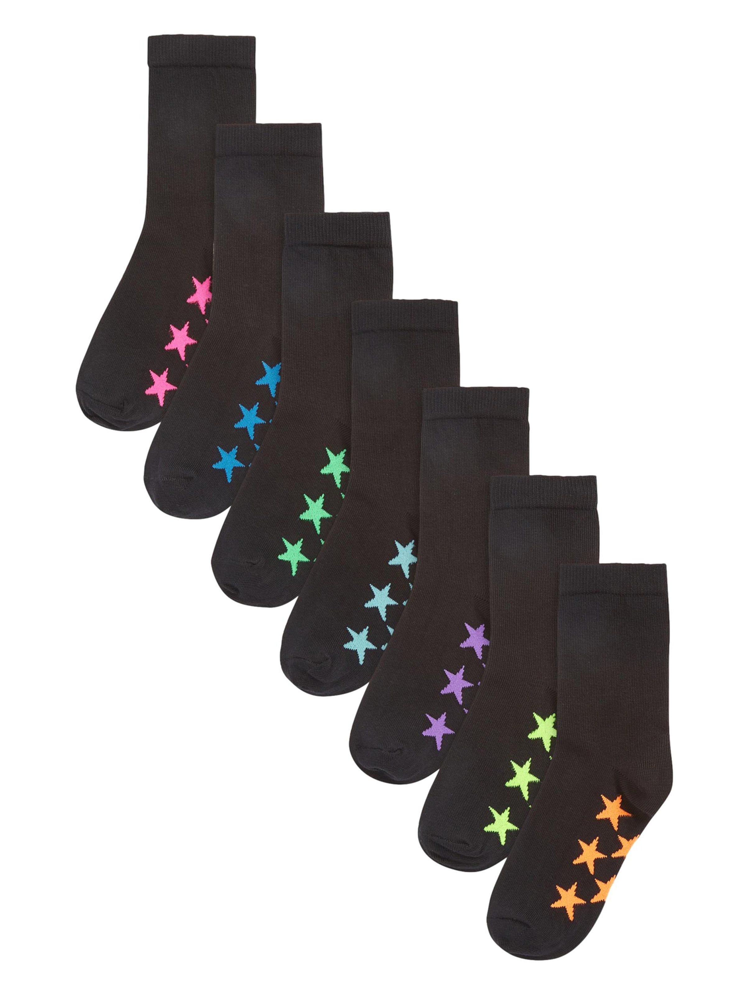 Next Socken in Schwarz: Vorderseite