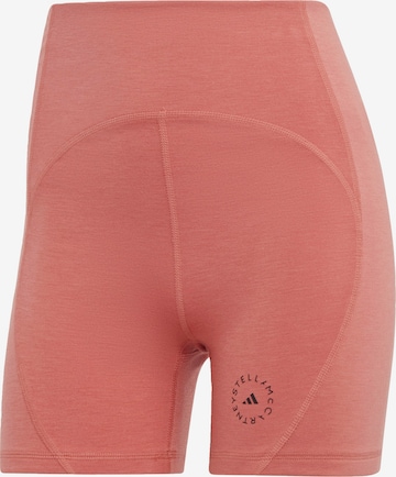 Skinny Pantalon de sport 'TrueStrength' ADIDAS BY STELLA MCCARTNEY en orange : devant