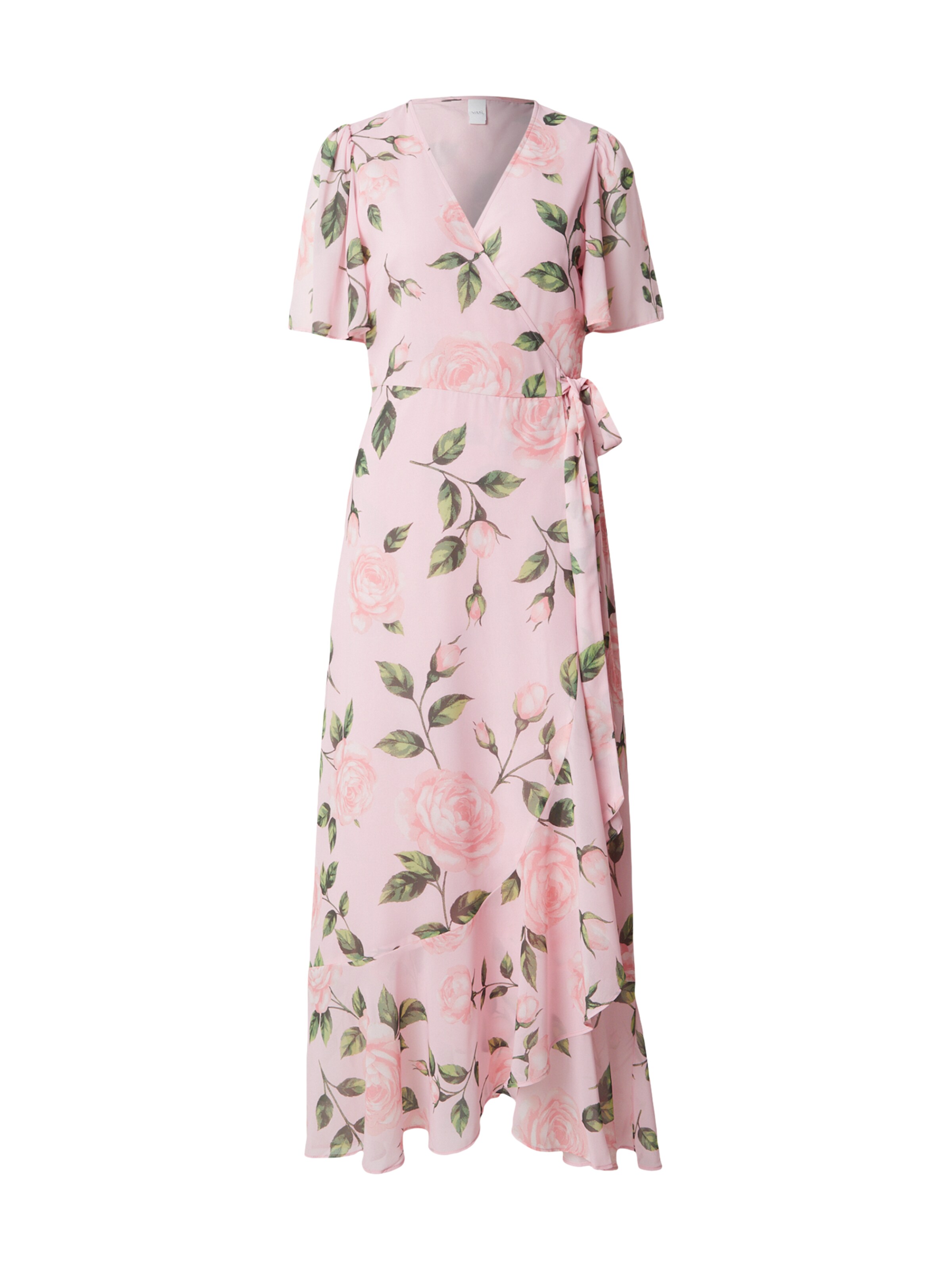 YAS Vestido de verão 'YASVENEDA' em 34 em verde claro / verde escuro / cor-de-rosa, Vista do artigo