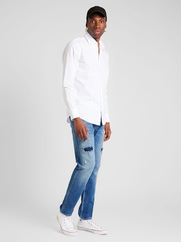 BOSS Orange Regular fit Button Up Shirt 'Relegant_6' in White