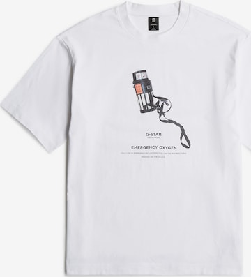 T-Shirt G-STAR en blanc : devant