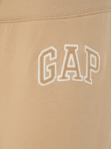 Gap Petite Zúžený Kalhoty – hnědá