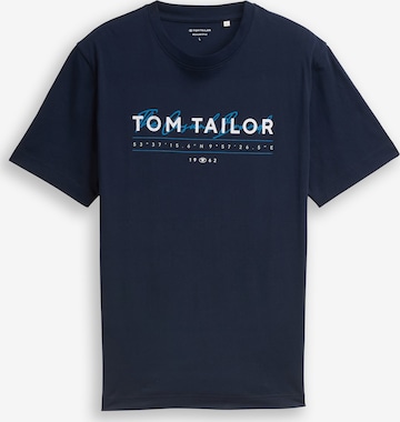 TOM TAILOR - Camiseta en azul: frente