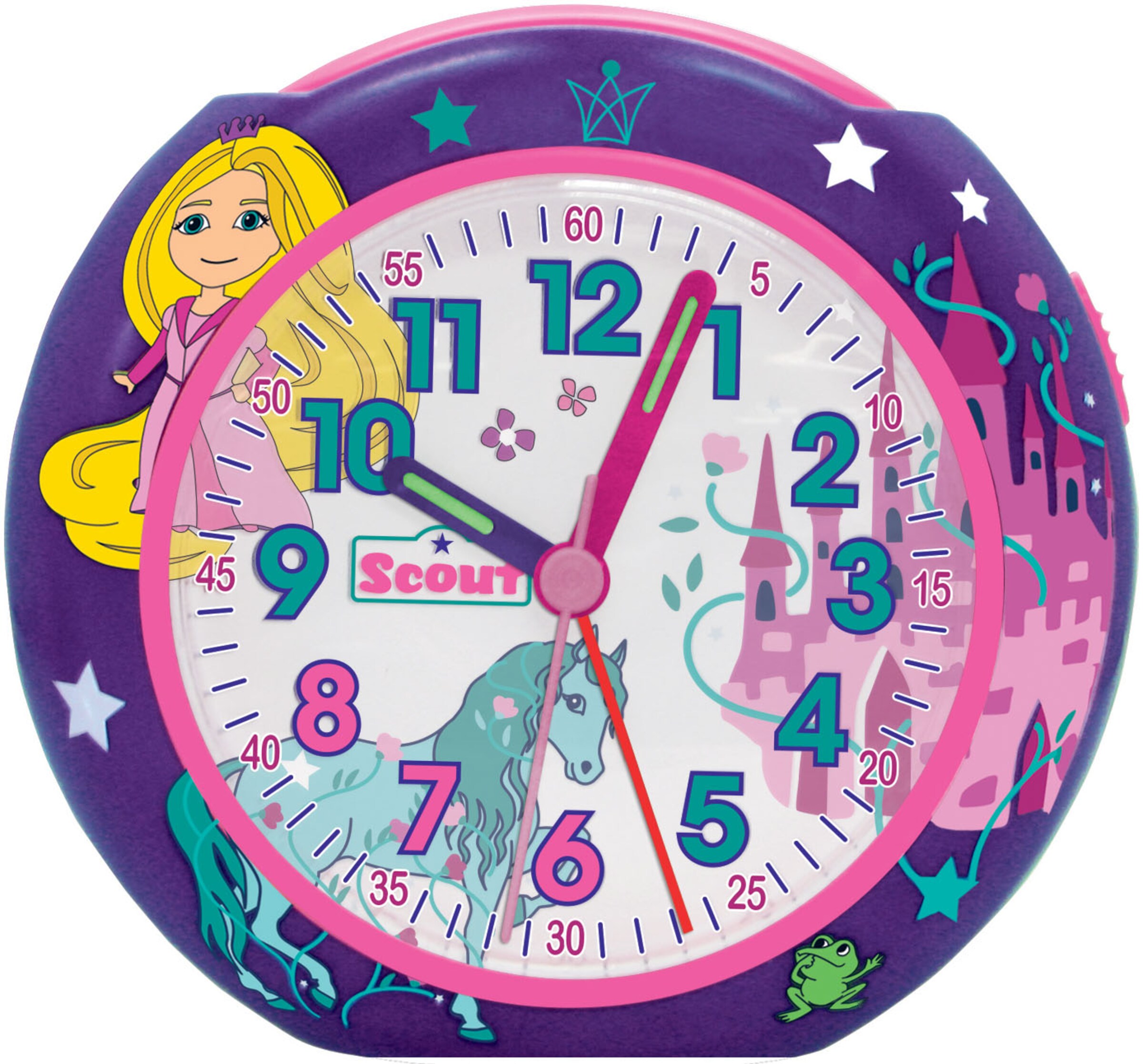 SCOUT Wecker in Lila: Vorderseite