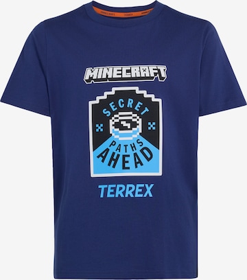 ADIDAS TERREX Funktionsshirt 'Minecraft' in Blau: Vorderseite