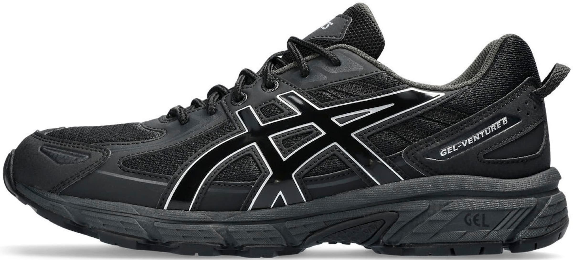Baskets basses 'Vemture 6' ASICS SportStyle en noir : devant