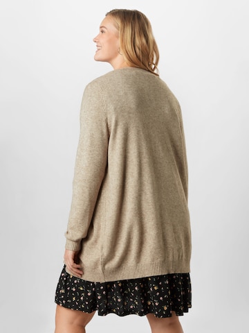 ONLY Carmakoma Knit cardigan 'Esly' in Beige