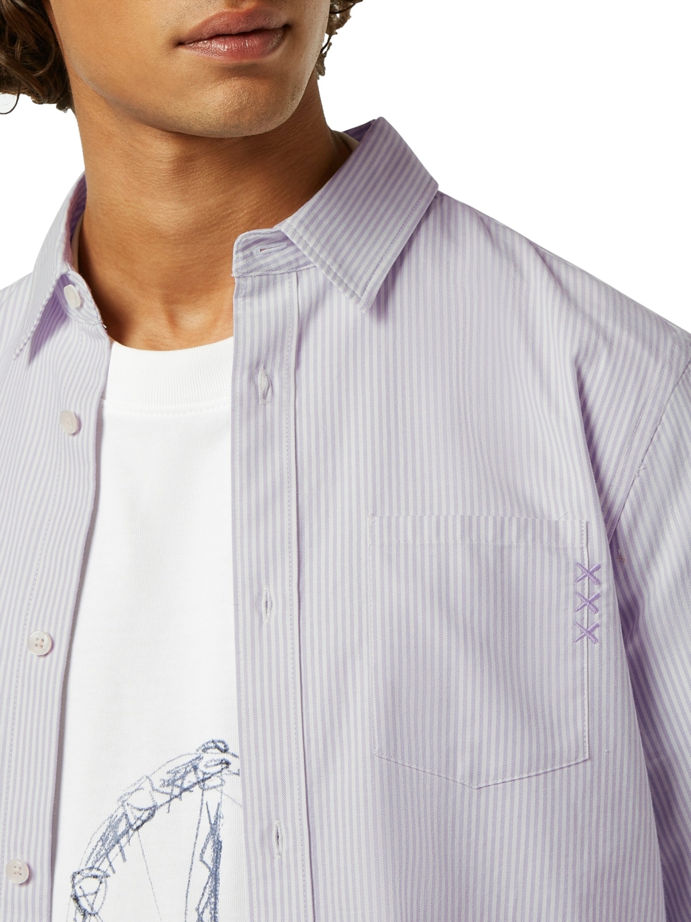 SCOTCH & SODA Regular Fit Skjorte i lilla