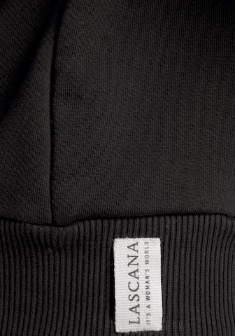 LASCANA Sweatshirt in Black