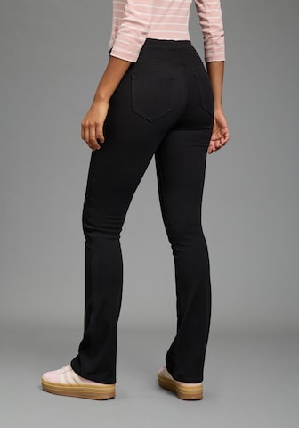 ARIZONA Flared Jeggings in Black