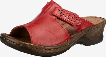 JOSEF SEIBEL Mules in Red: front