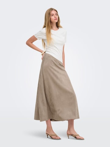 Jupe 'ONLRINEA' ONLY en marron