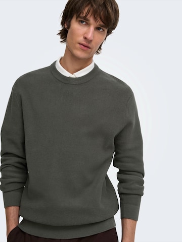 Only & Sons Pullover 'ONSTONY' in Grau