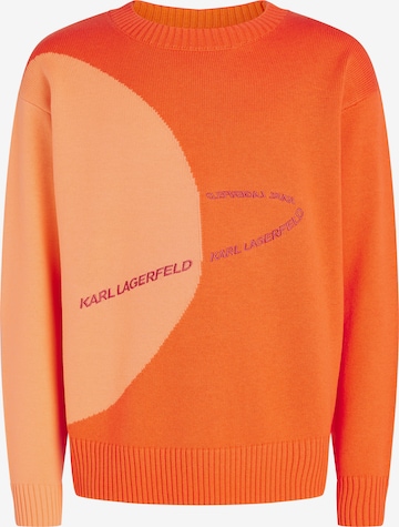 oranžs Karl Lagerfeld Sportisks džemperis: no priekšpuses