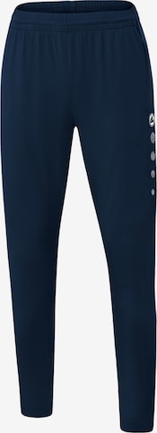 JAKO Skinny Workout Pants in Blue: front