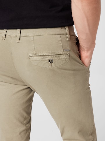 smėlio JACK & JONES Prigludęs „Chino“ stiliaus kelnės 'Marco Fred'