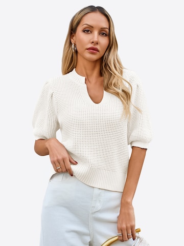 Imily Bela Pullover i hvid: forside