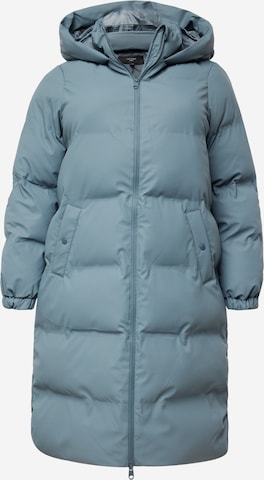 Vero Moda Curve Wintermantel 'NOE' in Blau: predná strana