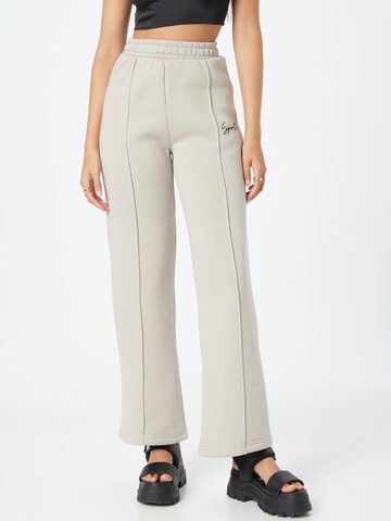 Misspap Loose fit Pleat-Front Pants in Grey: front