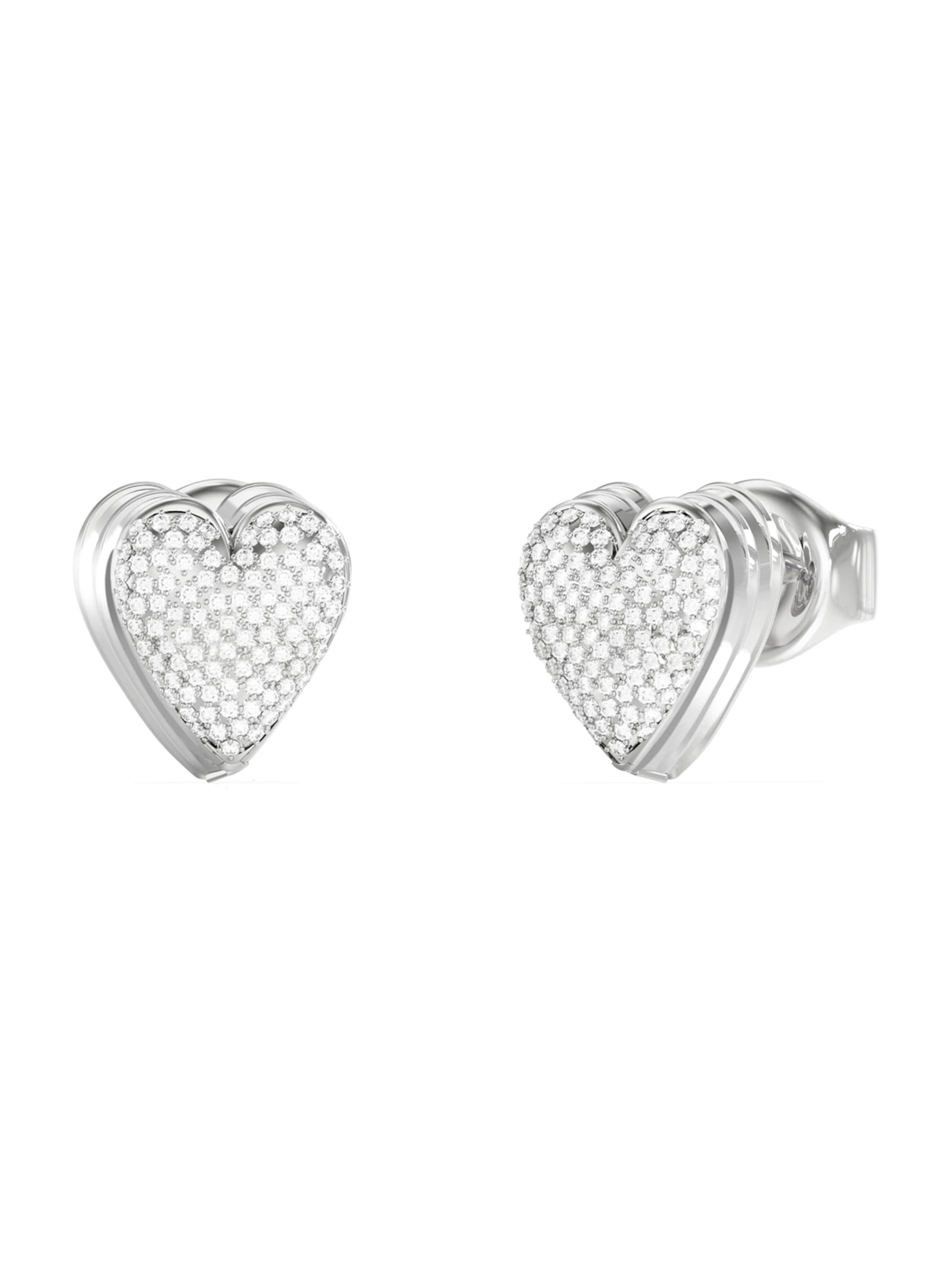 GUESS - Pendientes en plata: frente