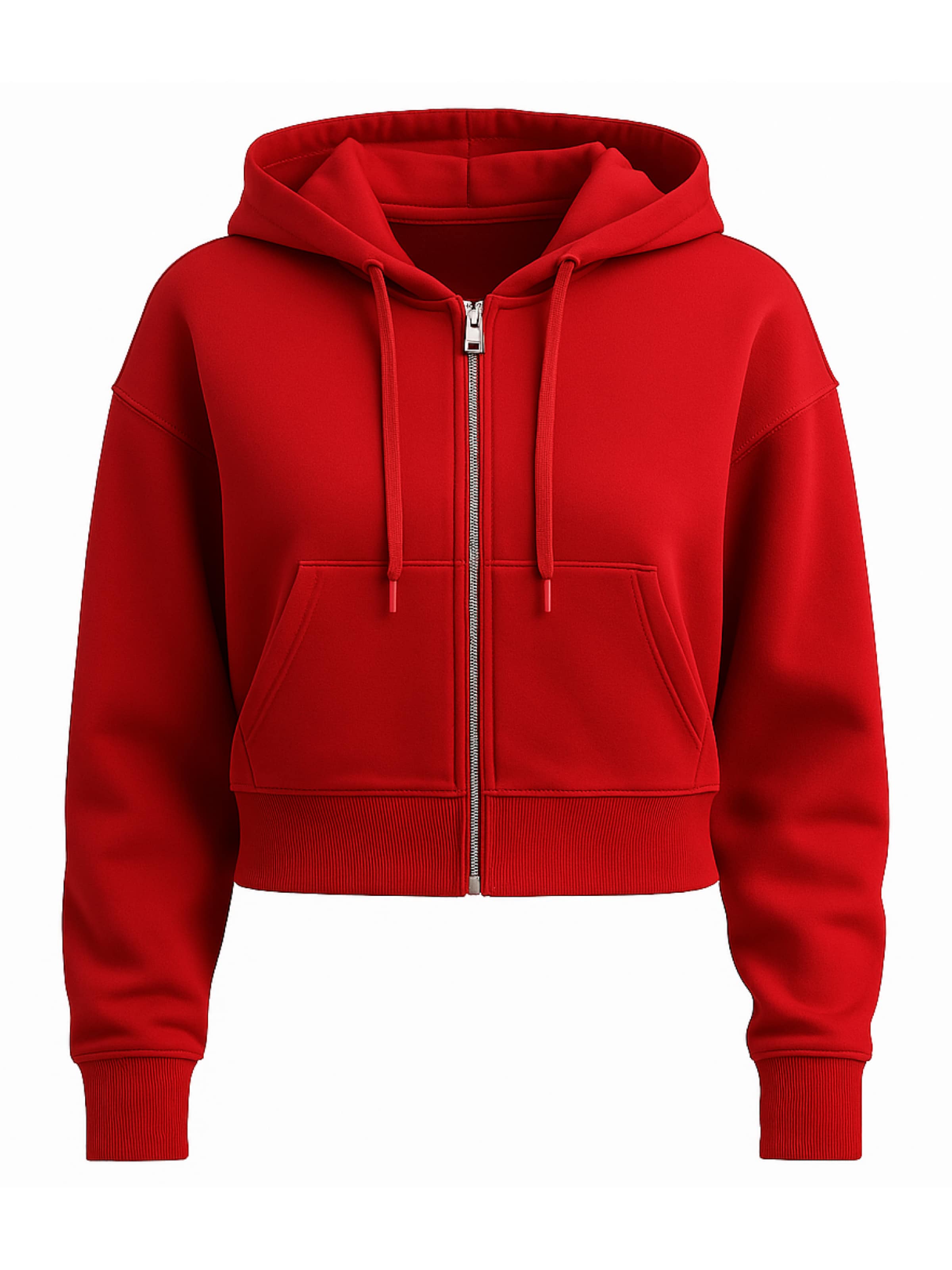 Justever Sweatjacke in Rot: Vorderseite