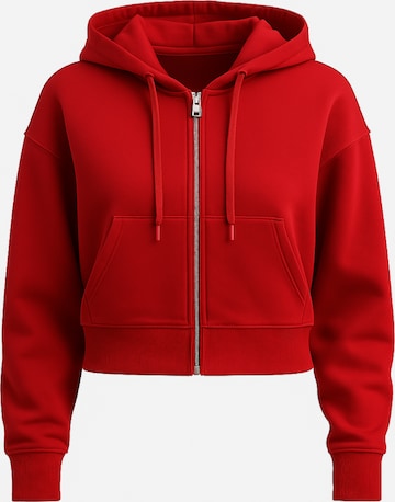 Justever Sweat jacket in Red: front