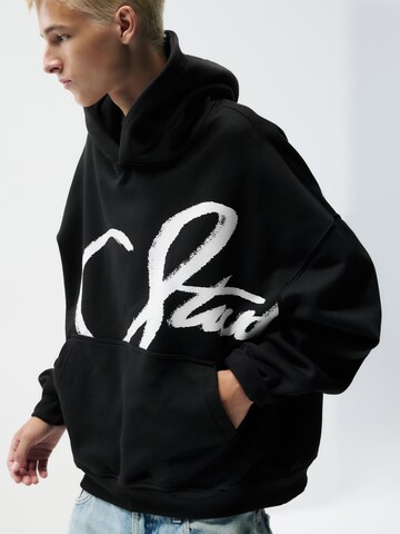 Pull&Bear Bluzka sportowa w kolorze czarny