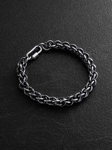 REYTEL Armband 'ZULLEN'‌ in Silber: Vorderseite