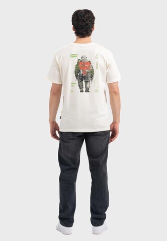 Oldskull Shirt 'Wrldvibe Urban Jungle' in White