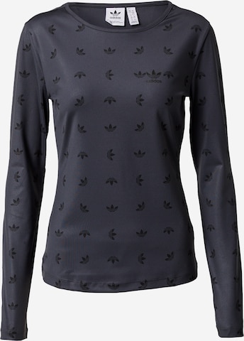 ADIDAS ORIGINALS Shirt ' Allover Print' in Grey: front