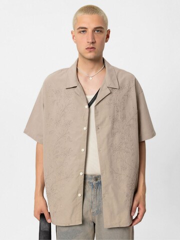 Camicia 'San Benito' di VAMOS CLO in marrone: frontale