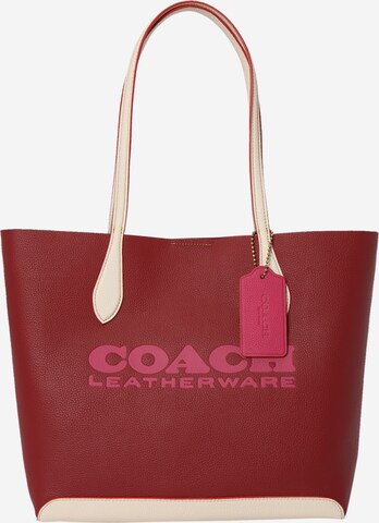 COACH Nakupovalna torba | rdeča barva