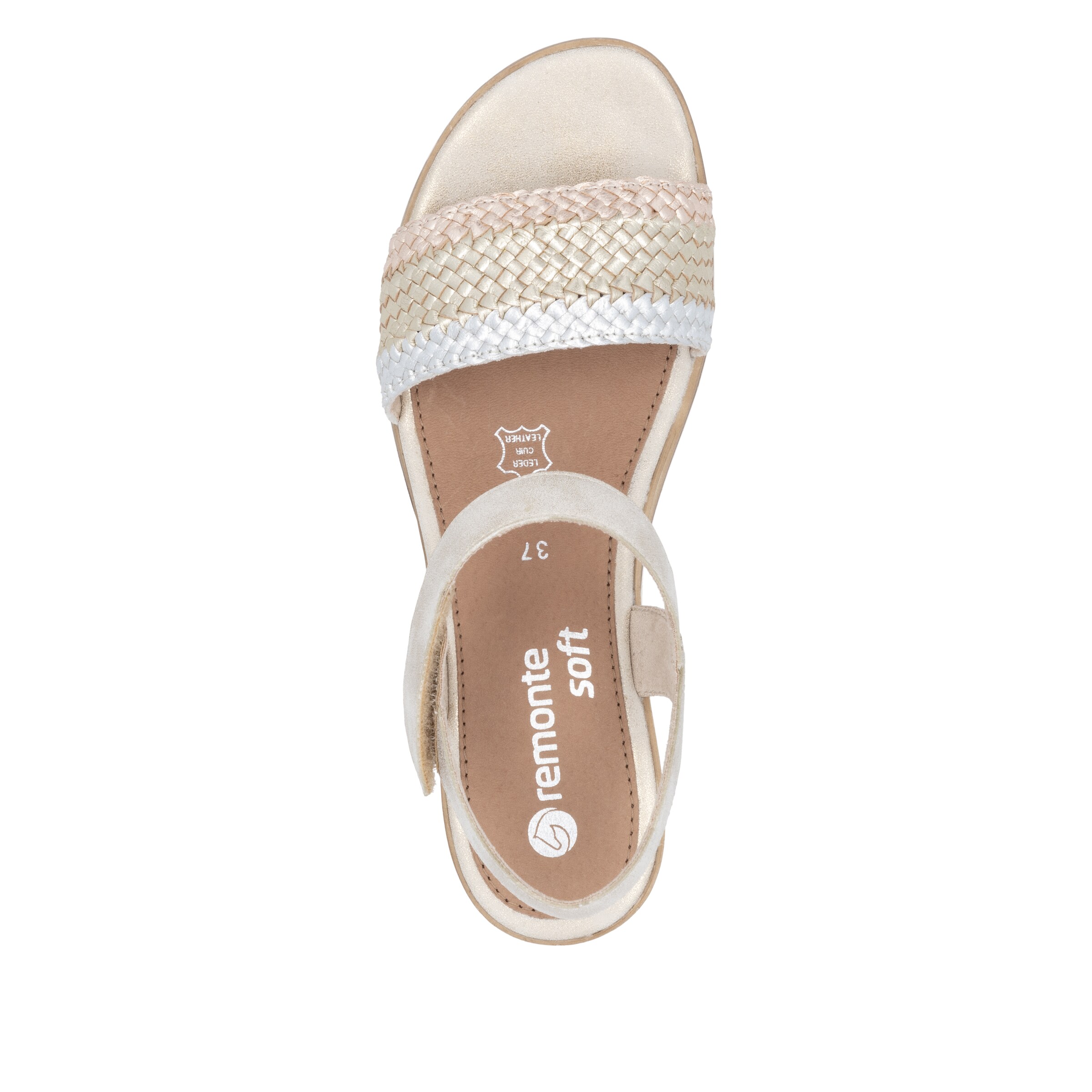 REMONTE Strap Sandals 'D6465' in Beige