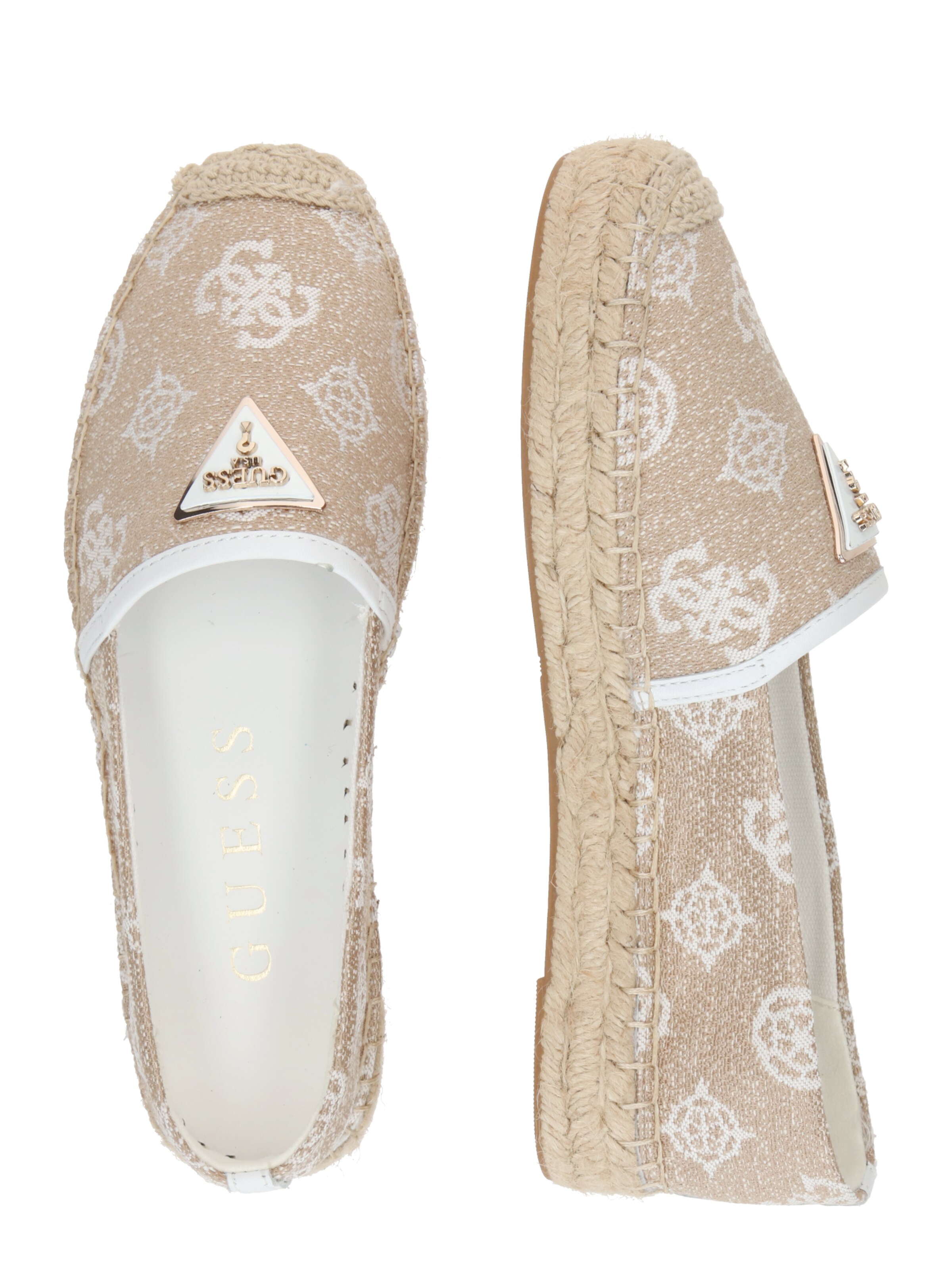 Espadrilles 'JOLANDON' GUESS en blanc