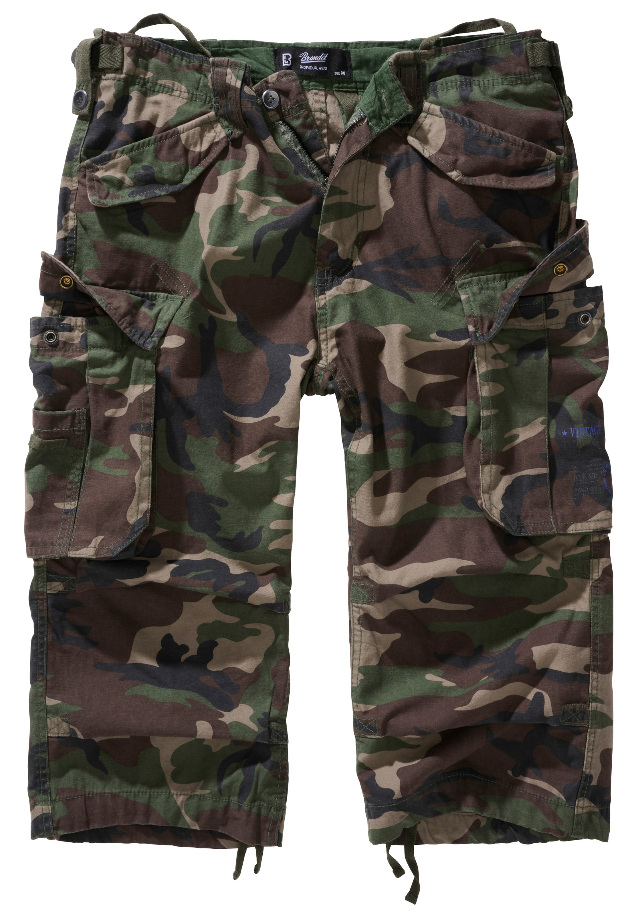 Brandit - regular Pantalón cargo en verde: frente