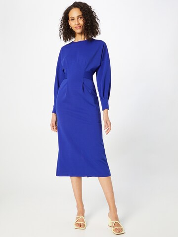 Warehouse Jurk 'Batwing' in Blauw: voorkant